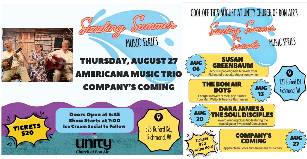 Sizzling Summer Music Series with Company's Coming Music Concert