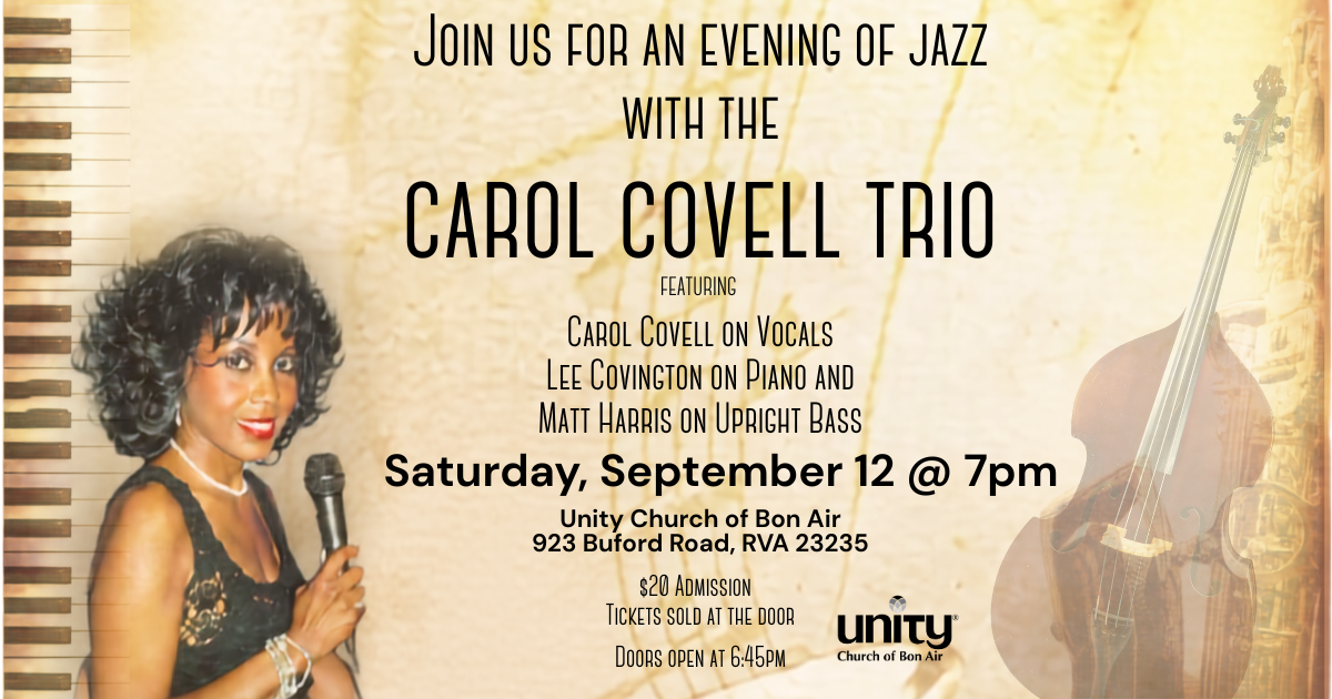 Carol Covell Jazz Trio Concert Music Concert